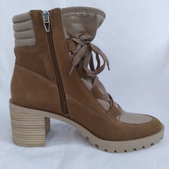 NWT Dolce Vita "Nollie" Tan Women's Combat Boots, Size 10 - Picture 3 of 11